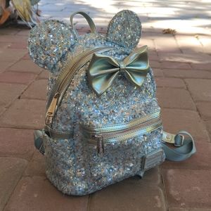 Mini Loungefly Backpack (light blue sequence